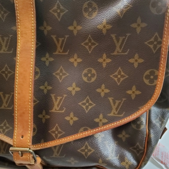 LOUIS VUITTON VINTGE SAUMUR 30 MONOGRAM CROSSBODY DOUBLE BAG,CERTIFIED AUTHENTIC - Picture 5 of 16